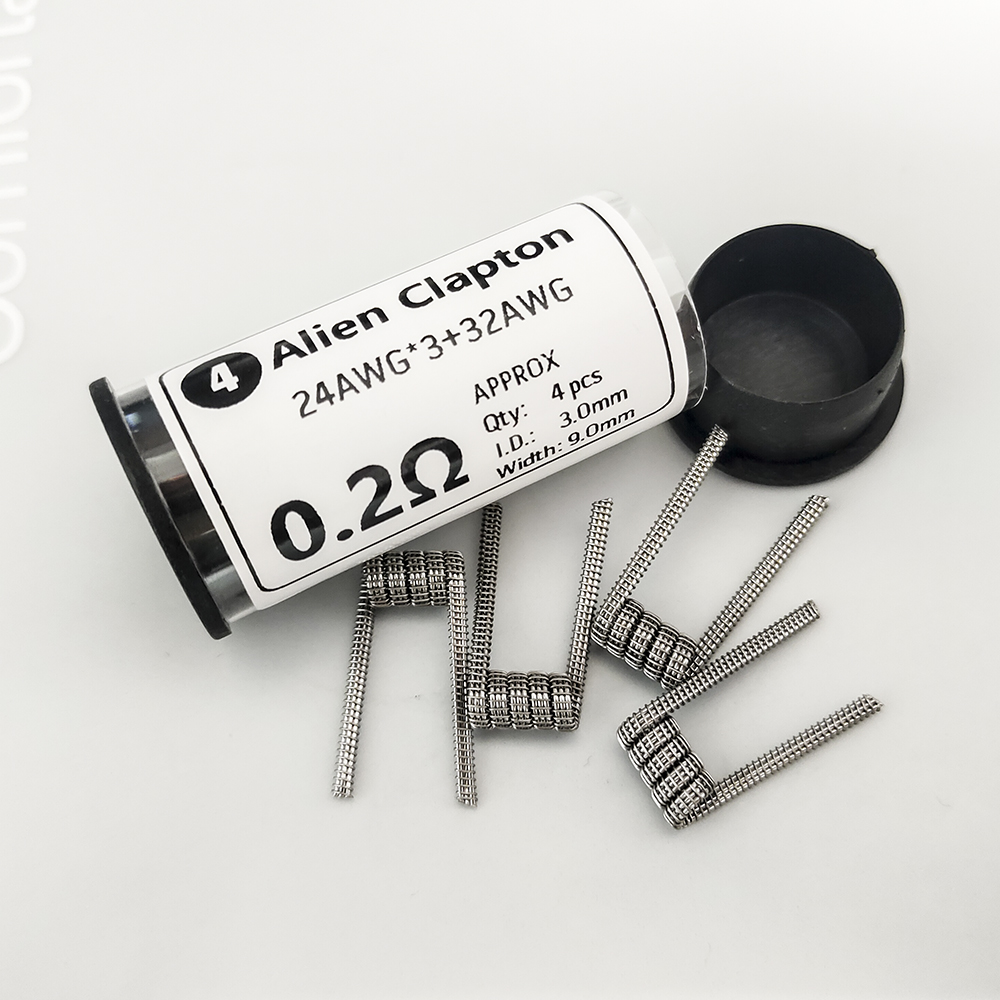 Coil Building Kit - 4pcs Premade Resistance Wire A1 26x3+32AWG/0.3ohm