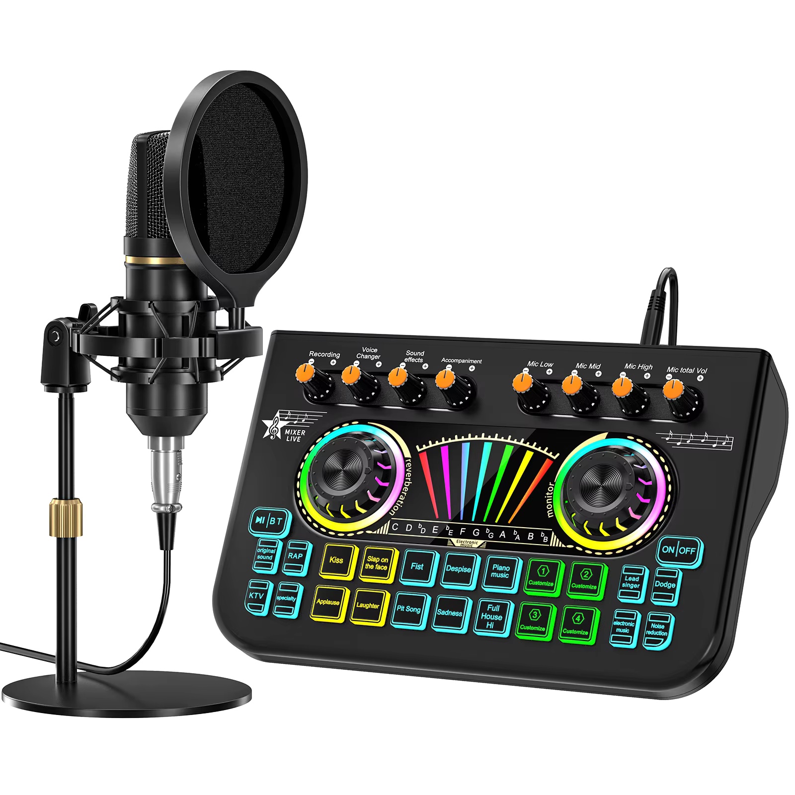 Shure Mic Sm58 - Tenlamp X3 BM800 Podcast Microphone Bundle