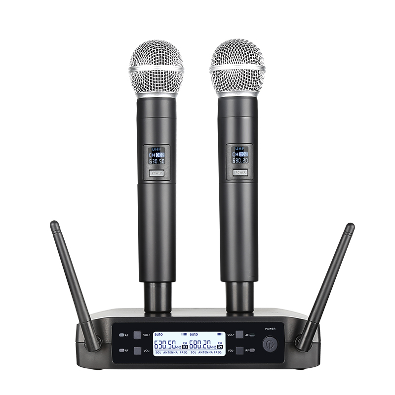 Shure Mic Sm58 - Wireless Microphone Handheld Dual Channels UHF