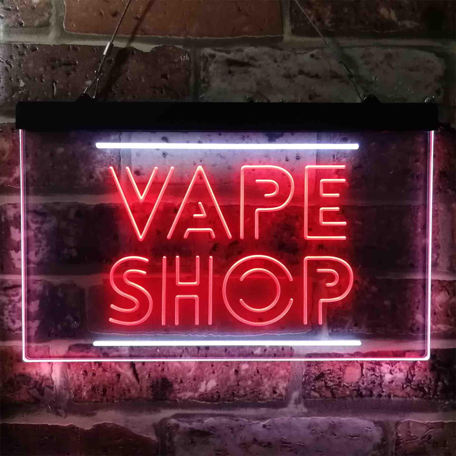 VAPE SHOP Dual Color Led Neon  - Vaping Shop 评论和价格