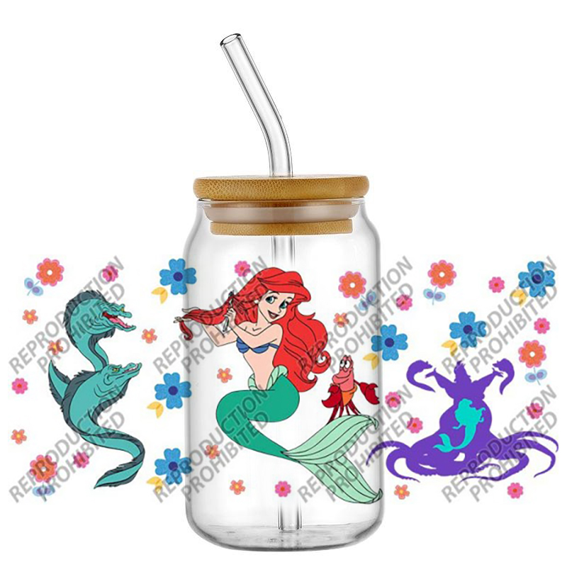 Popular Retro Cartoon Mermaid  - Rdta Tank Glass 评论和价格