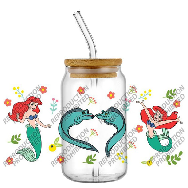 Popular Retro Cartoon Mermaid  - Rdta Tank Glass 评论和价格