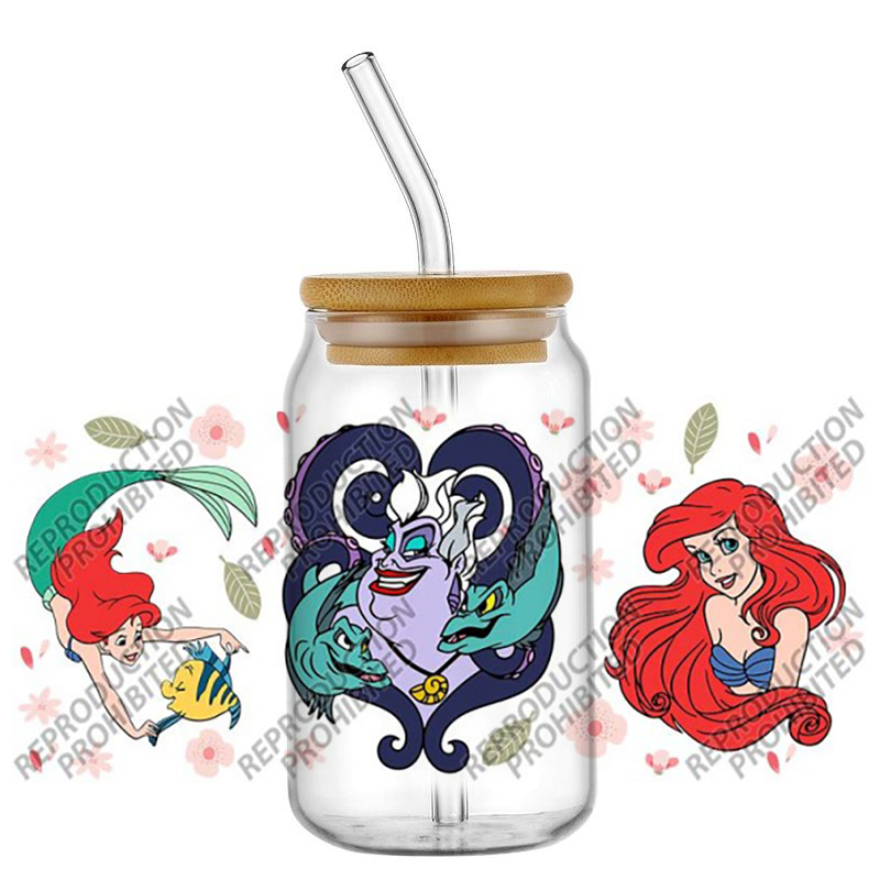 Popular Retro Cartoon Mermaid  - Rdta Tank Glass 评论和价格