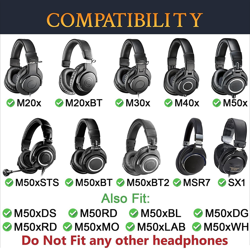 Replacement Ear Pads for Audio - Audio Technica Headphone Ath-M20X 评论和价格