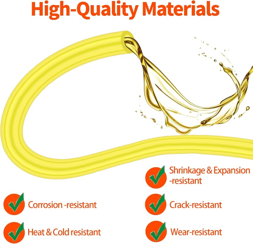 Yellow Fuel Line Hose Set 2x3. - Weed Vaping Accessories 评论和价格