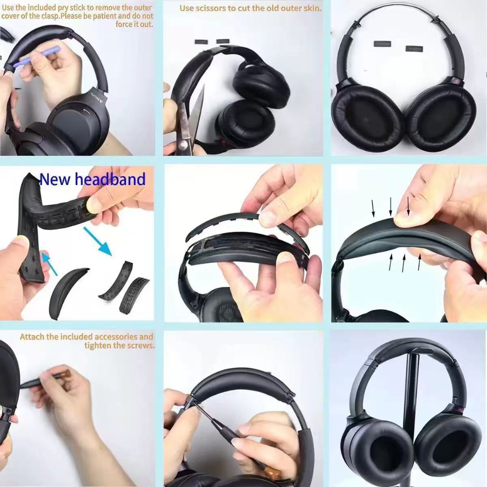 Snap on Replacement Headband C - Sony Headphone Wh-1000Xm4 评论和价格