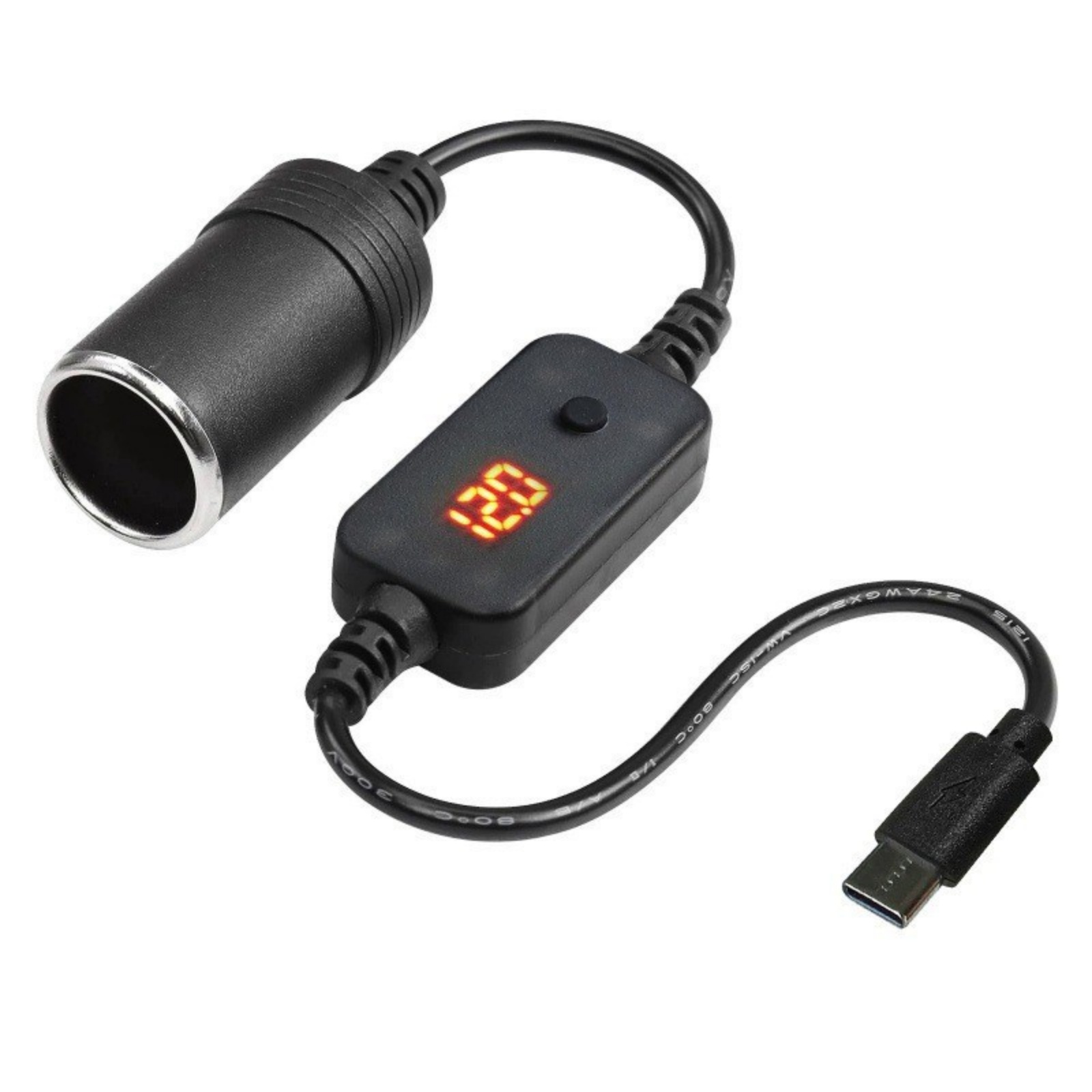 1Pc USB-C to 12V Car Cigarette - Accessories Experts Vape 评论和价格