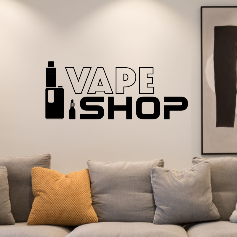 Vinyl Wall Decals Vape Shop Si - Vaping Shop 评论和价格