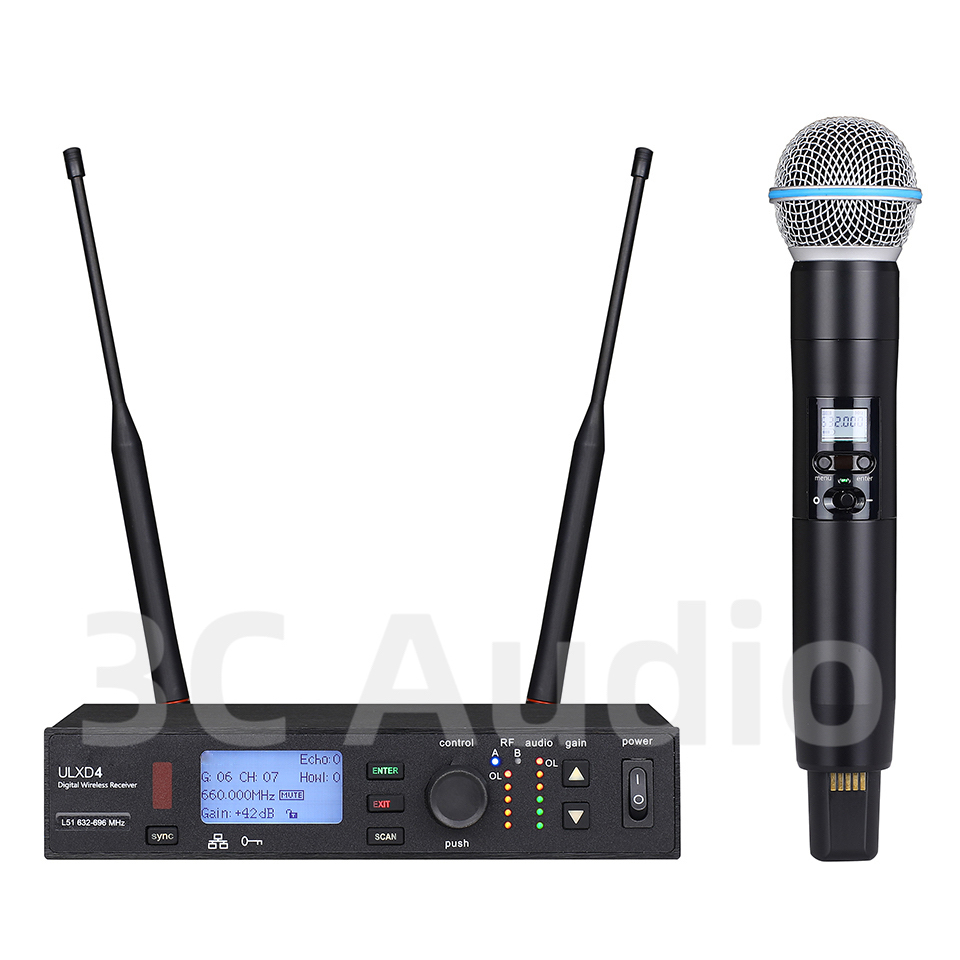 ULXD4-SLXD 500/600MHz Professi - Shure Mic Sm58 评论和价格