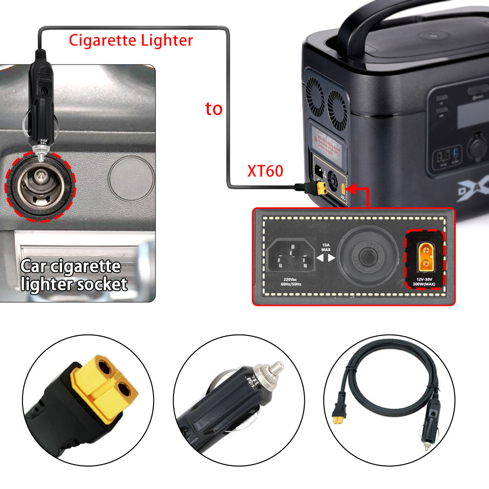 XT60 16AWG Plug Car Cigarette  - Accessories Experts Vape 评论和价格